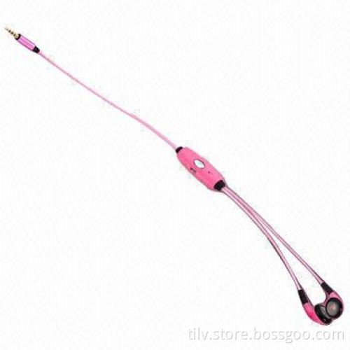 Colorful LED Glinting earphone with microphone, for iPhone